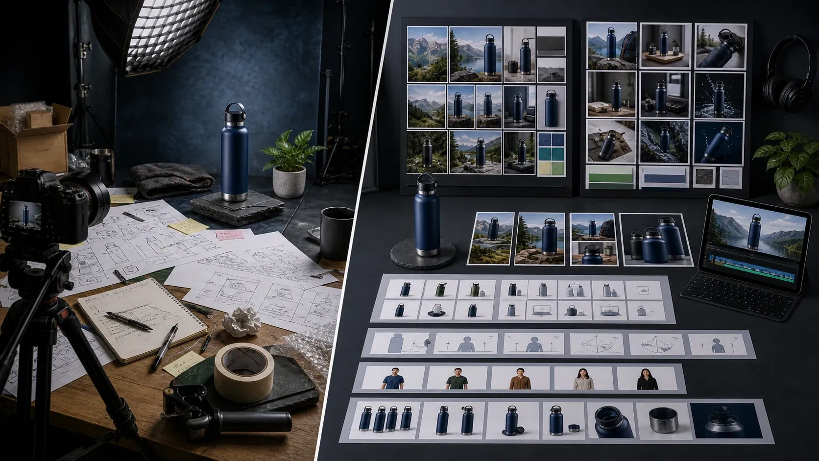 AI product video compared with AI UGC creator video for ecommerce brands.
